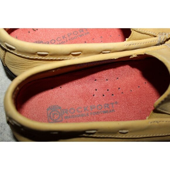Rockport Honey leather Loafers Slip on men shoes Washable Size 8.5 Moccasin main image 5
